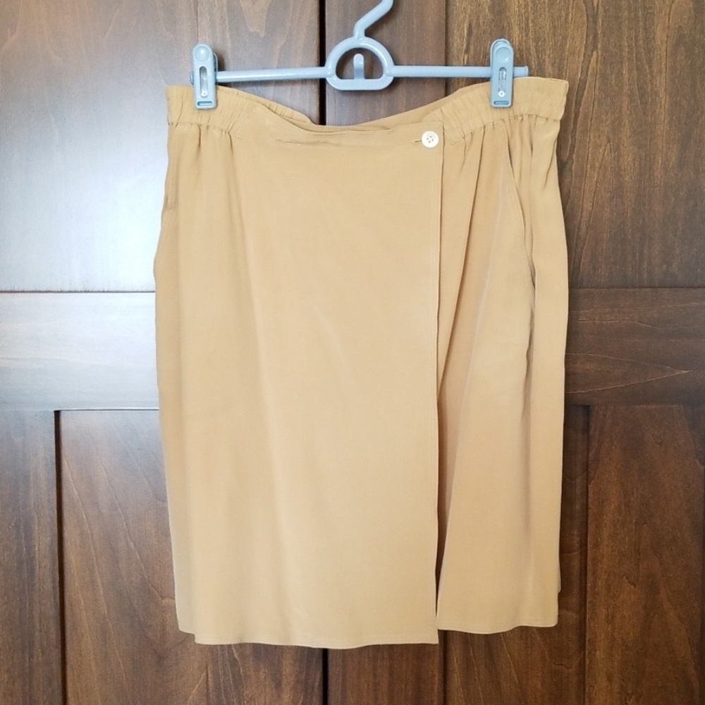 DKNY Vintage 100% Silk Wrap Skirt